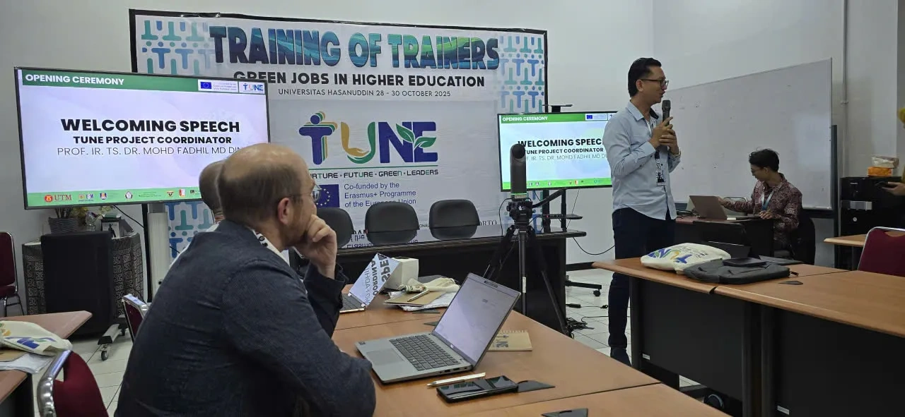 Cuộc họp đào tạo Giảng viên (ToT) của dự án TUNE tại Đại học Hasanuddin, Kota Makassar, Indonesia từ ngày 28 đến ngày 31 tháng 10 năm 2025 (cập nhật liên tục)